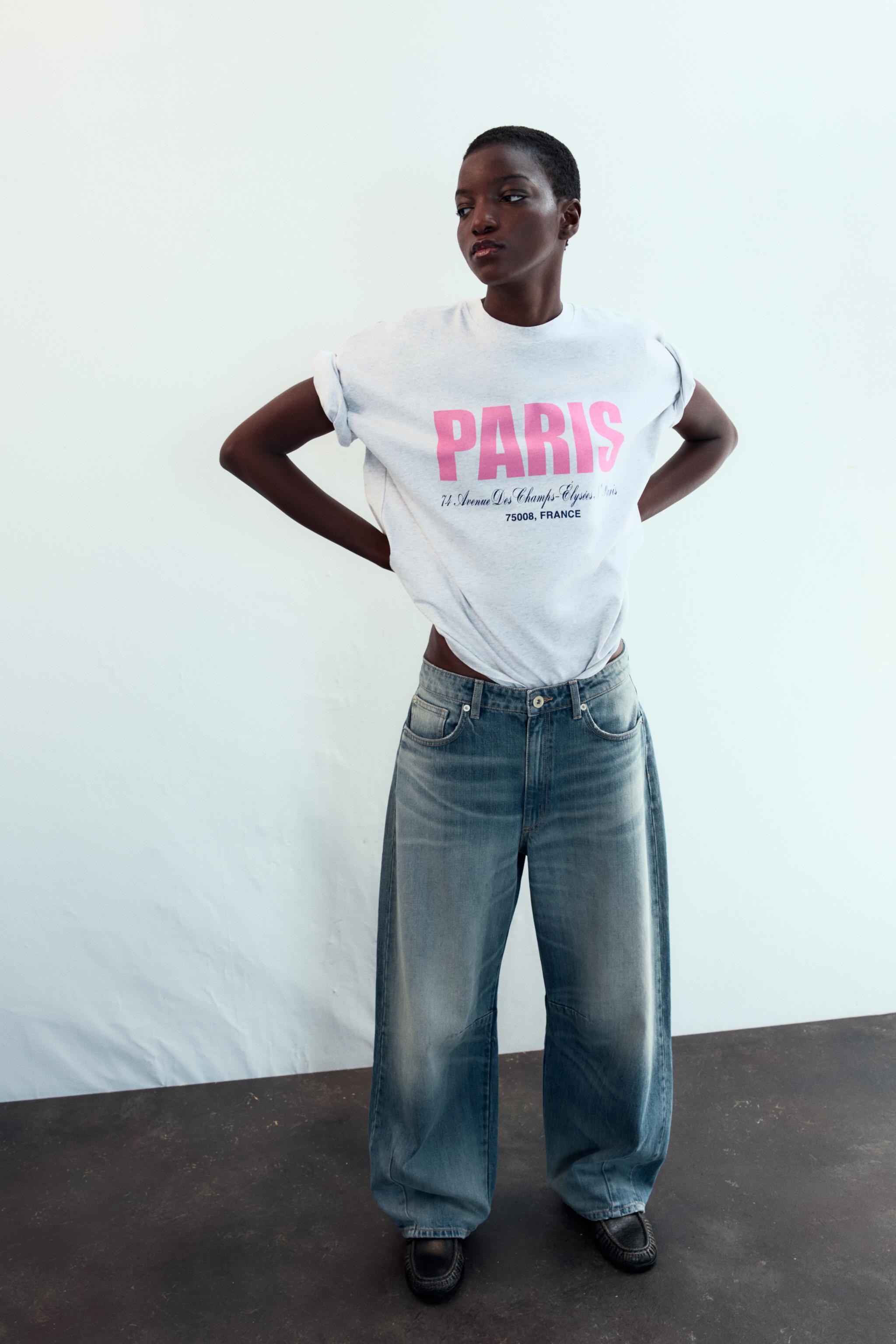 SHORT SLEEVE TEXT T-SHIRT